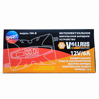 Зарядное устройство импульсное VOLLRUS smart 10A-B 12В, 6A, зеленый 10A-B